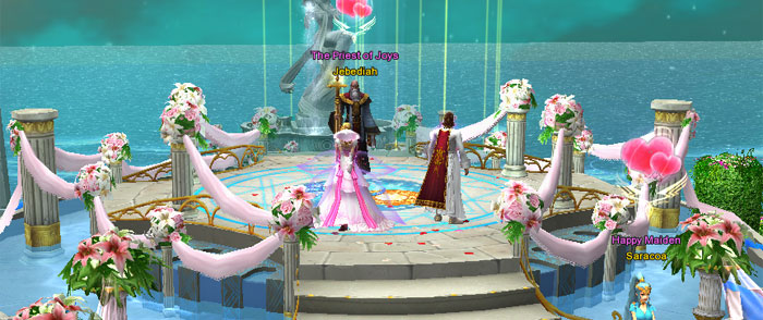 By completing the wedding event in its entirety the newlyweds will start 