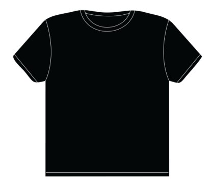 Black And White T Shirt Template